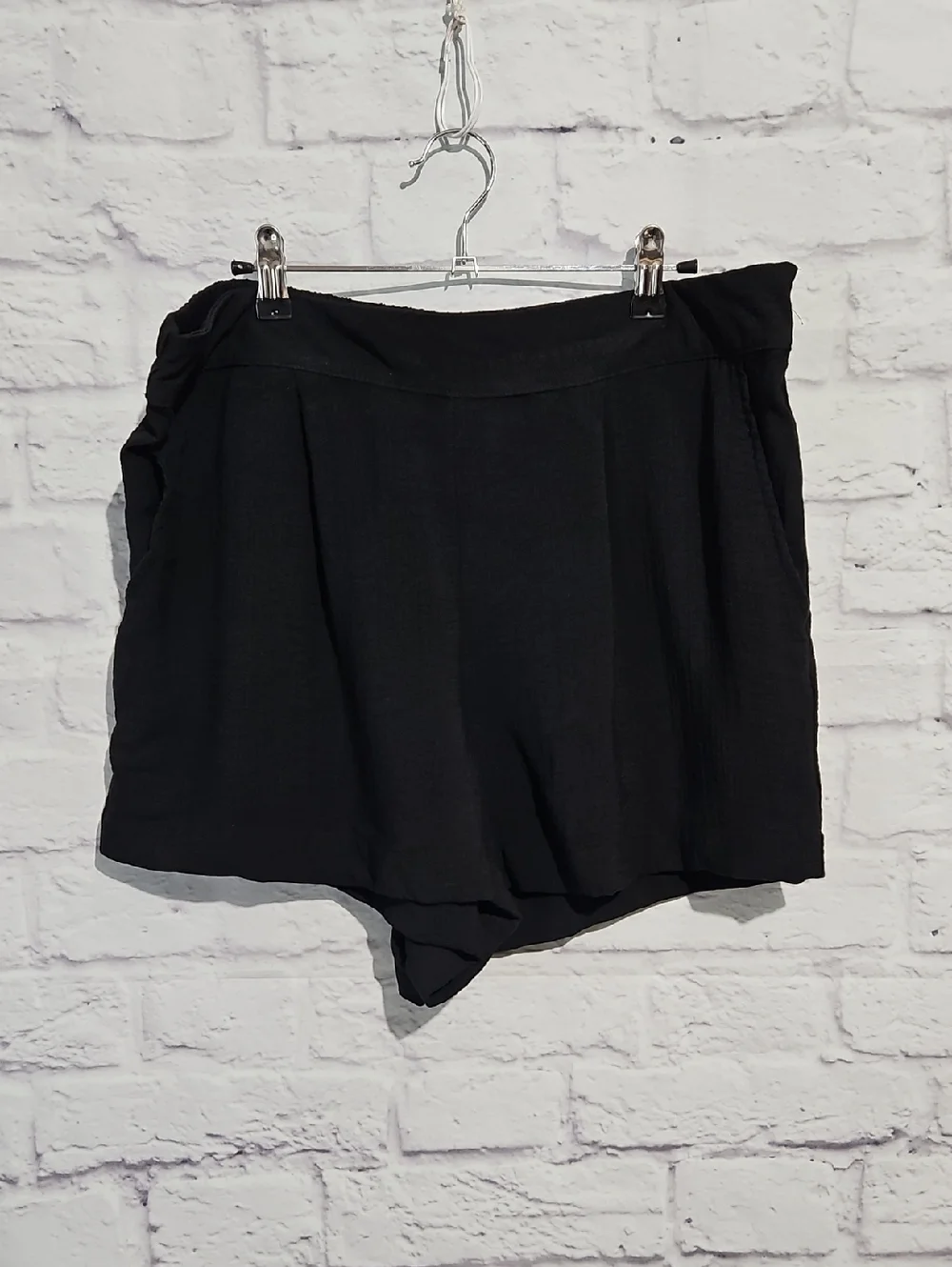 a new day Black Women’s Casual Gauze Pull-On Shorts